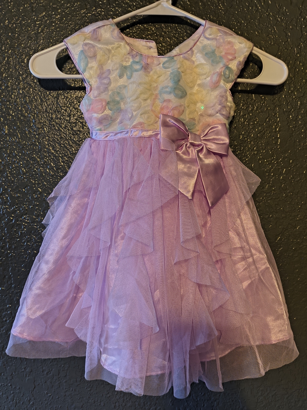 Jona Michelle Pastel Floral Tulle Dress